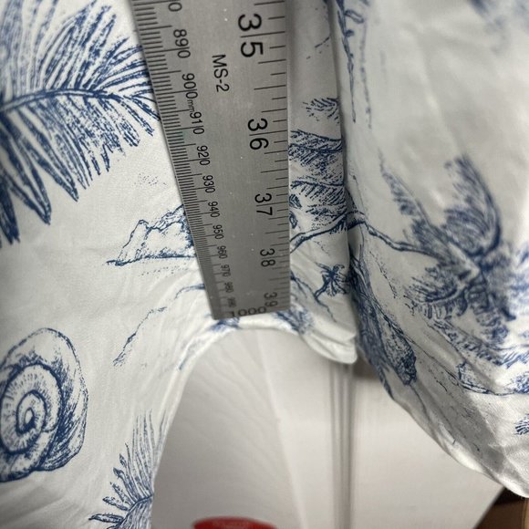 Hawaii Hangover Dress Womens 2XL Retro Fit Flare White Blue Map Tiki Dolphin - Picture 7 of 7